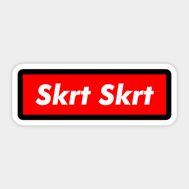 Skrt Skrt Meme - Rap HipHop & Modern Culture Sticker by mangobanana